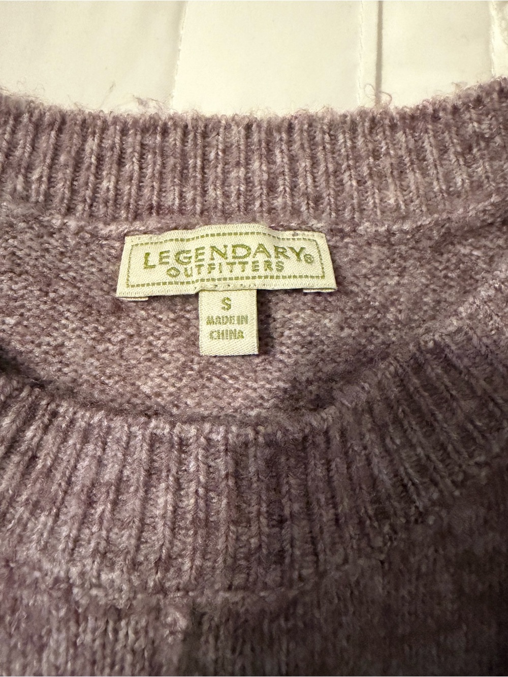 Legendary Outfitters Lavender Crewneck Sweater - Picture 2 of 3